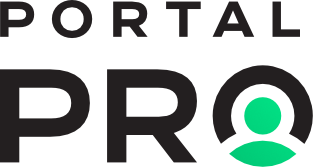 Logo společnosti PortalPRO, která zajišťuje řemeslné služby pro správce nemovitostí, SVJ a bytová družstva.